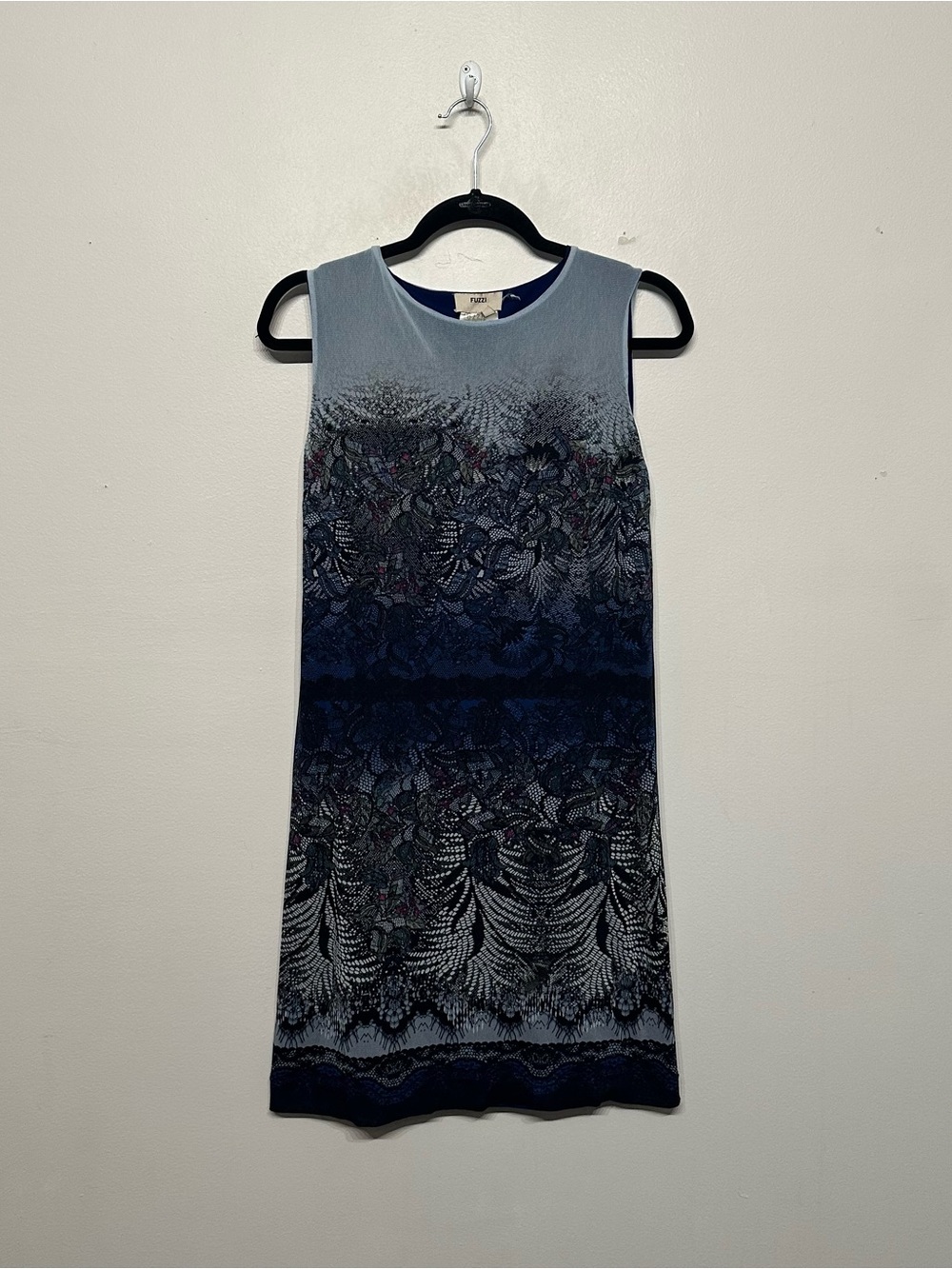 Fuzzi Jean Paul Gaultier Y2K Mesh Printed Mini Dress Medium